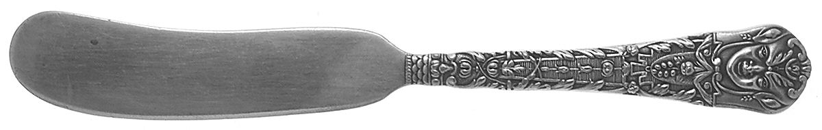 Renaissance (Silverplate, 1886, No Monos) Flat Handle Butter Spreader by Reed & Barton-1