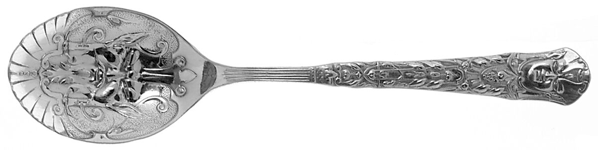Renaissance (Silverplate, 1886, No Monos) Sugar Shell Spoon by Reed & Barton-1