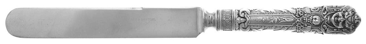 Renaissance (Silverplate, 1886, No Monos) Old French Hollow Knife with Bolster by Reed & Barton-1