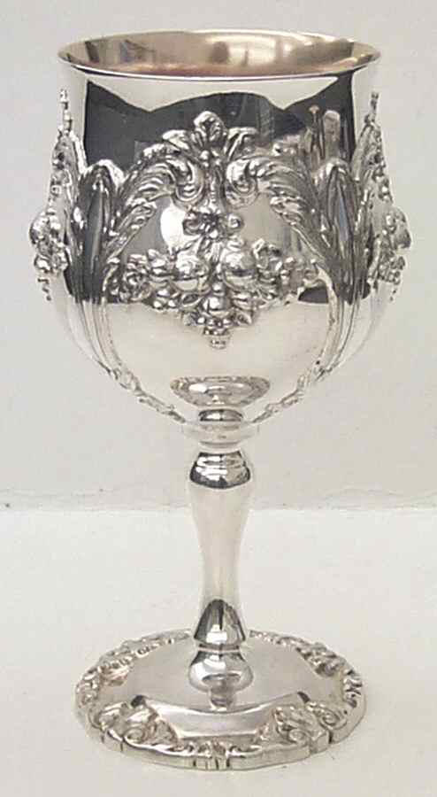 Renaissance (Silverplate, Hollowware) Plated Gold-Lined Water Goblet by Reed & Barton-1
