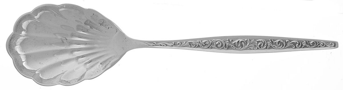 Renaissance Scroll (Sterling, 1969) Sugar Shell Spoon by Reed & Barton-1