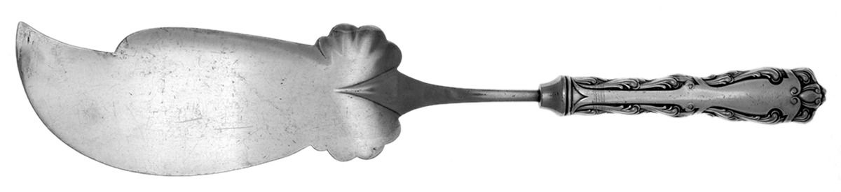 Rex (Silverplate, 1894) Hollow Handle Fish Serving Knife, Silverplt Blade by Reed & Barton-1