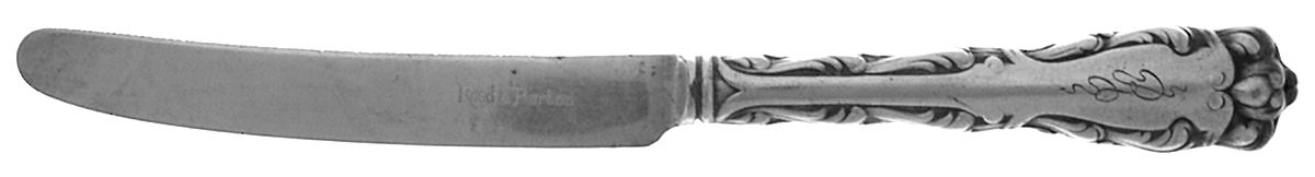 Rex (Silverplate, 1894) Orange Knife with Silverplate Blade by Reed & Barton-1