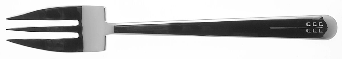 Richard Meier (Stainless) Large Solid Cold Meat Serving Fork by Reed & Barton-1