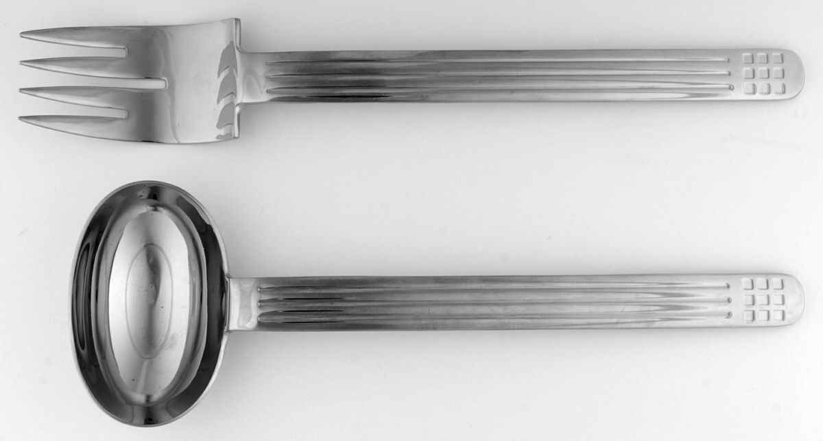 Richard Meier (Stainless) Solid Serving Set by Reed & Barton-1