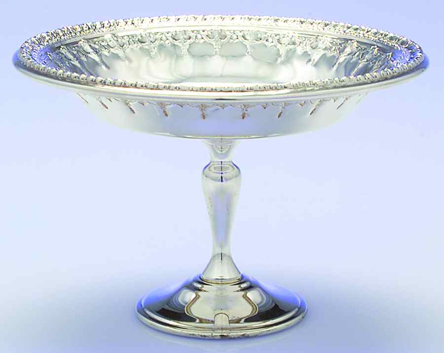 Riviera (Silverplate, Hollowware) Round Compote (Height X Width) by Reed & Barton-1