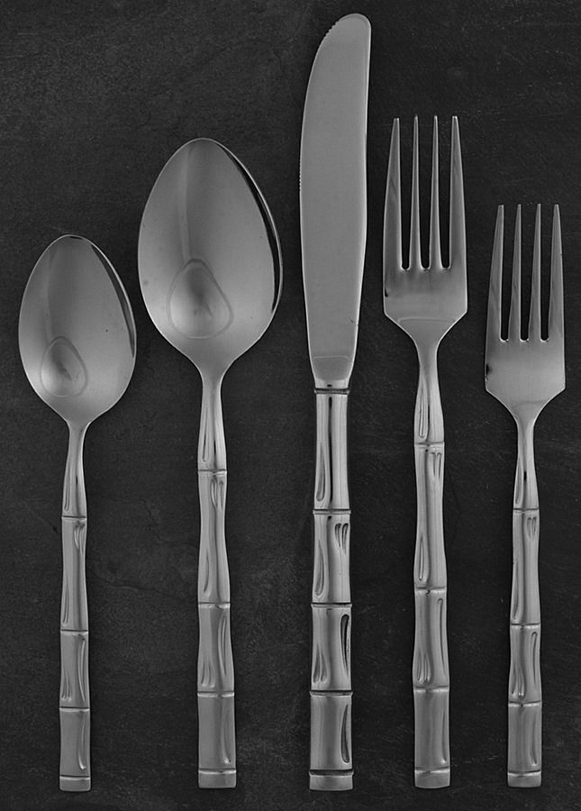 Royal Bamboo (Stainless) 5 Piece Place Setting by Reed & Barton-1