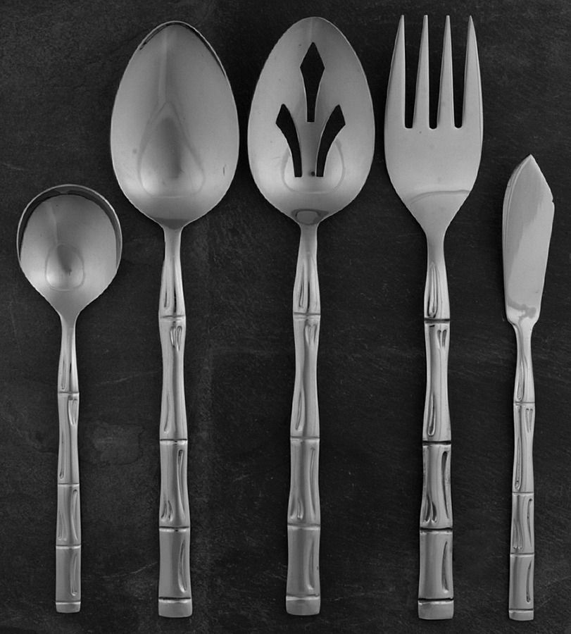 Royal Bamboo (Stainless) 5 Piece Hostess Set by Reed & Barton-1