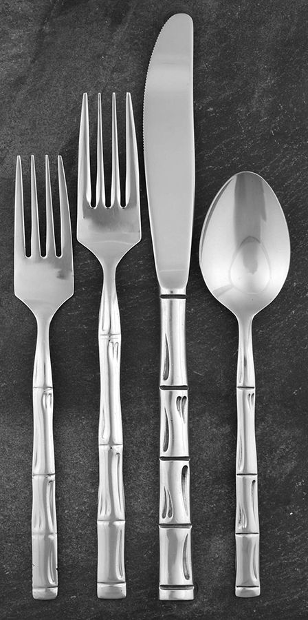 Royal Bamboo (Stainless) 4 Piece Place Setting by Reed & Barton-1