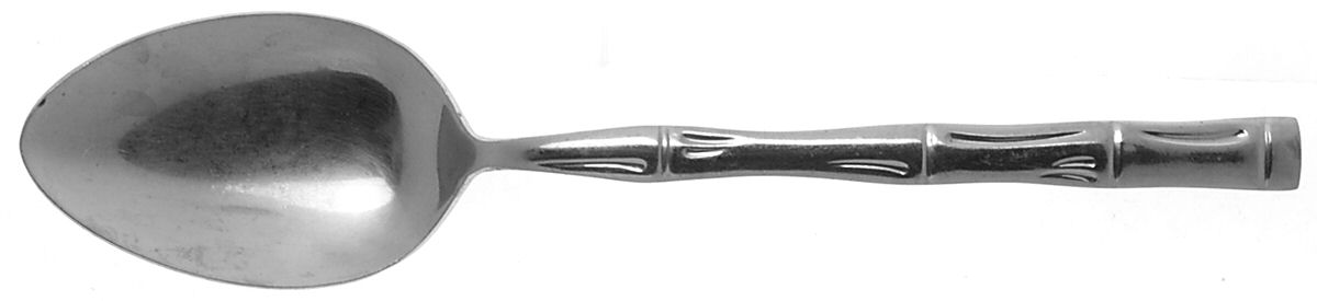 Royal Bamboo (Stainless) Tablespoon (Serving Spoon) by Reed & Barton-1