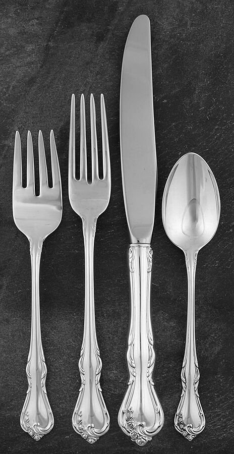 Rose Cascade (Sterling, 1957) 32 Piece Estate Set by Reed & Barton-1