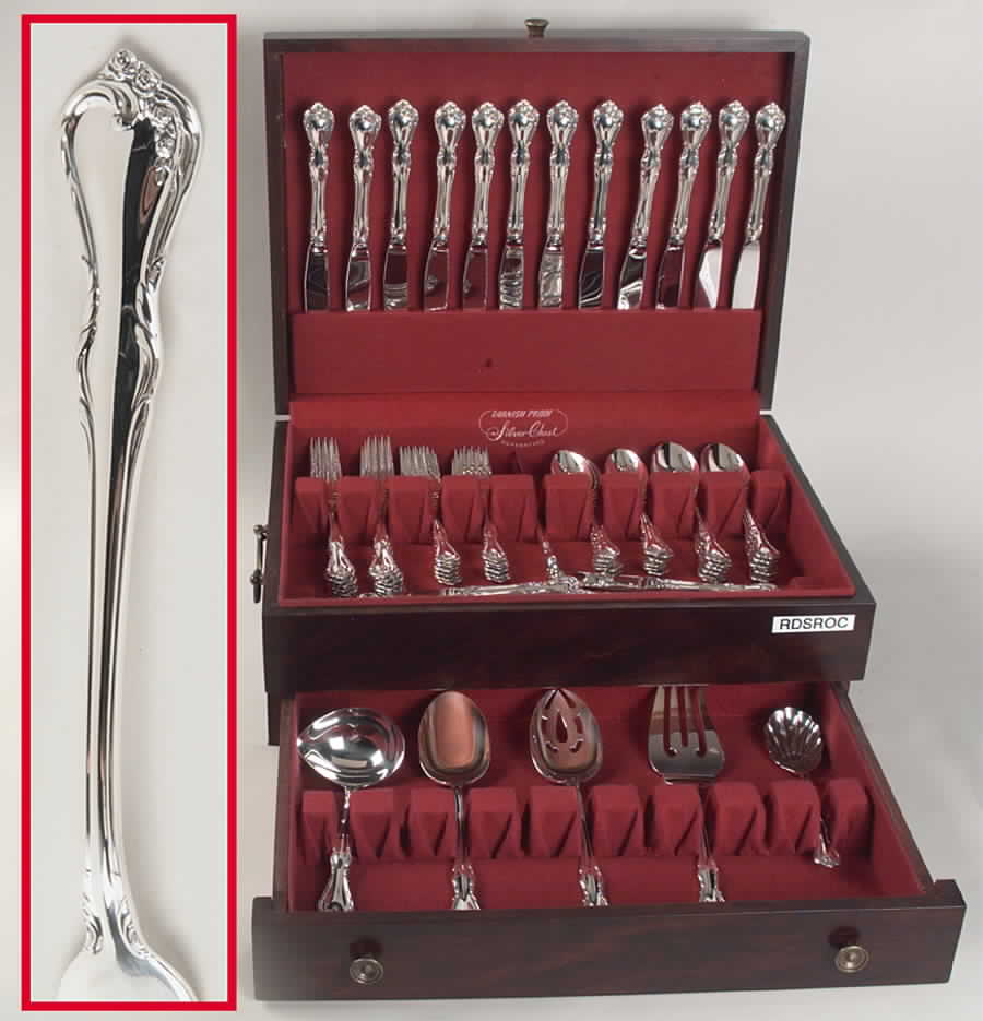 Rose Cascade (Sterling, 1957) 78 Piece Set by Reed & Barton-1