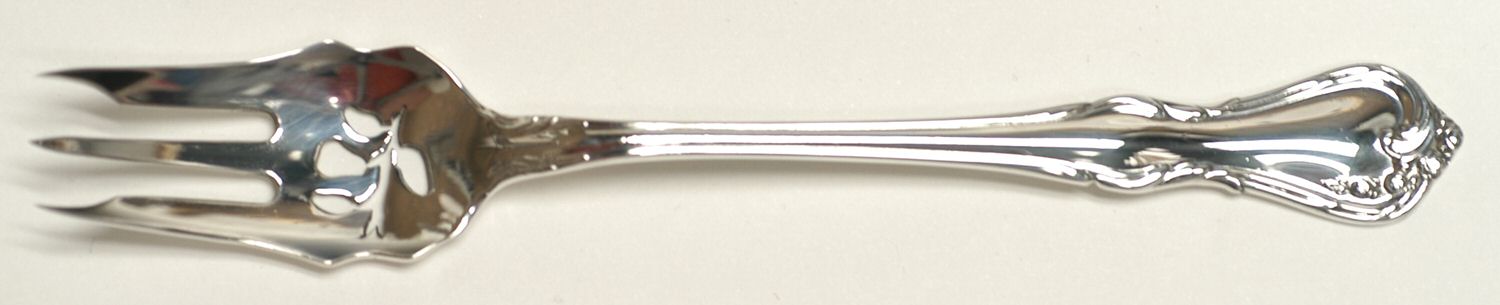 Rose Cascade (Sterling, 1957) Pickle Fork Pierced with Short Handle HC by Reed & Barton-1
