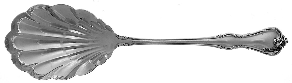 Rose Cascade (Sterling, 1957) Solid Salad Serving Spoon by Reed & Barton-1