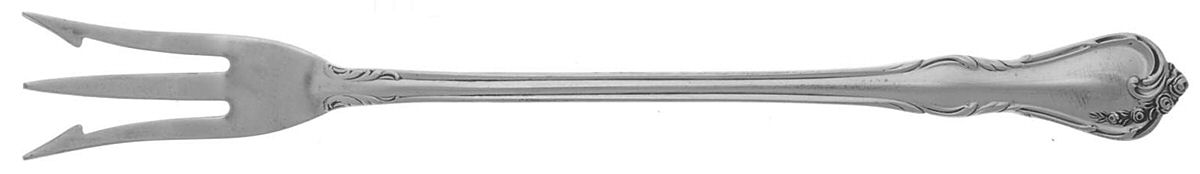 Rose Cascade (Sterling, 1957) Short Handle Pickle/Olive Fork by Reed & Barton-1
