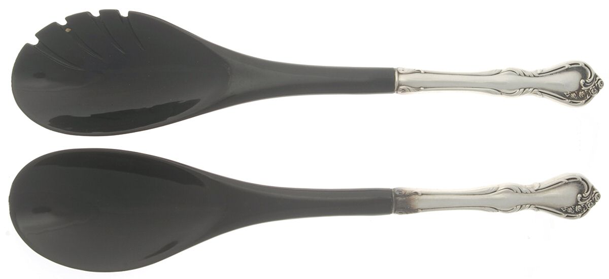 Rose Cascade (Sterling, 1957) Plastic Bowl 2-Piece Salad Set by Reed & Barton-1