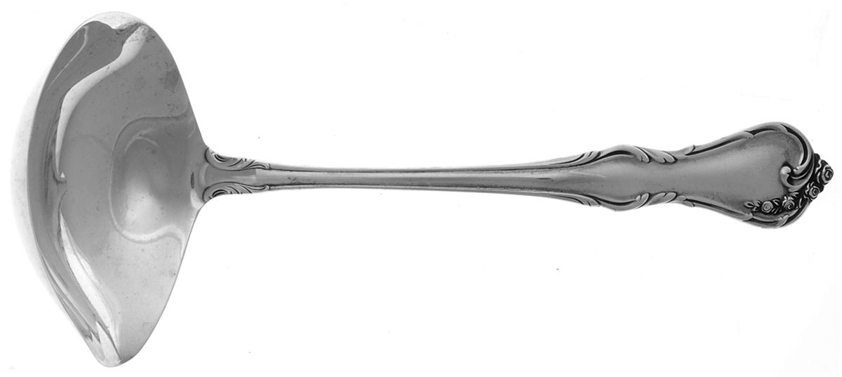Rose Cascade (Sterling, 1957) Solid Gravy Ladle by Reed & Barton-1