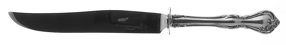 Rose Cascade-(Sterling, Gold Vermeil, 1957) Small Carving Knife W/Sterling Guard by Reed & Barton-1
