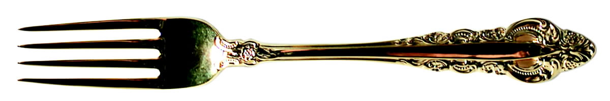 Royal Gold (Gold Electroplate) Fork by Reed & Barton-1