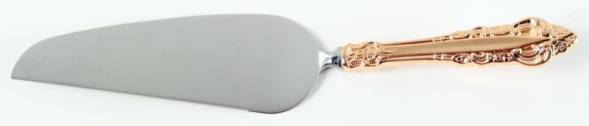 Royal Gold (Gold Electroplate) Pie & Cake Server with Stainless Blade by Reed & Barton-1
