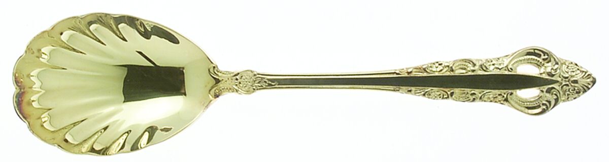 Royal Gold (Gold Electroplate) Sugar Shell Spoon by Reed & Barton-1