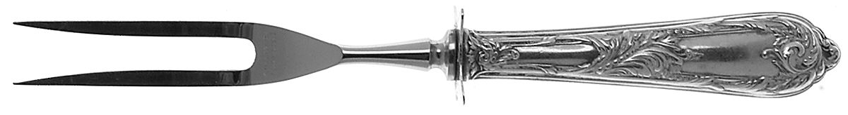 Romaine-Monique (Sterling, 1933, No Monos) Small Steak Carving Fork with Stainless Prongs by Reed & Barton-1