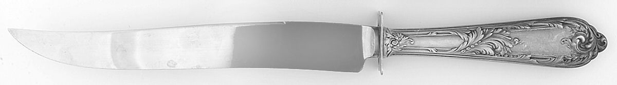 Romaine-Monique (Sterling, 1933, No Monos) Large Stainless Blade Roast Carving Knife by Reed & Barton-1