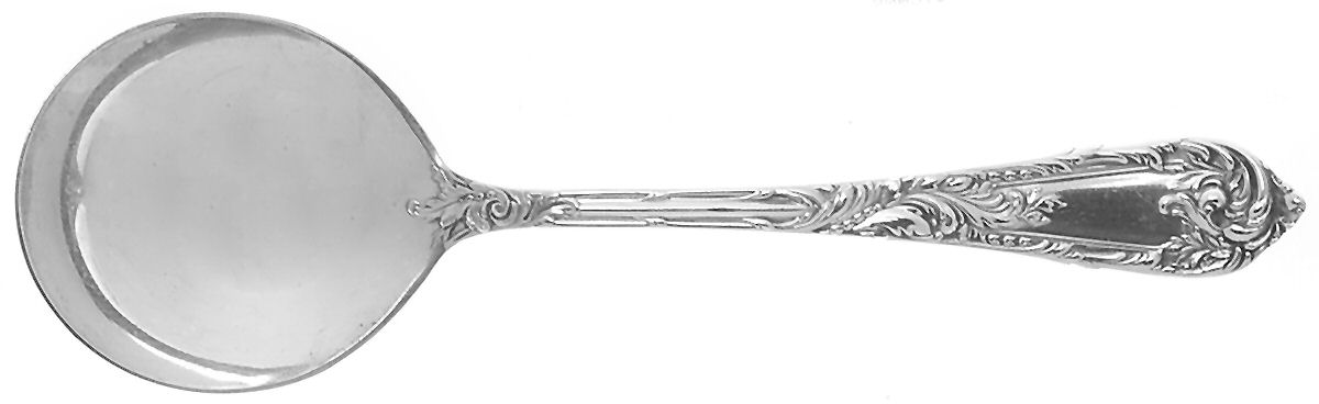Romaine-Monique (Sterling, 1933, No Monos) Round Bowl Soup Spoon (Cream Soup) by Reed & Barton-1