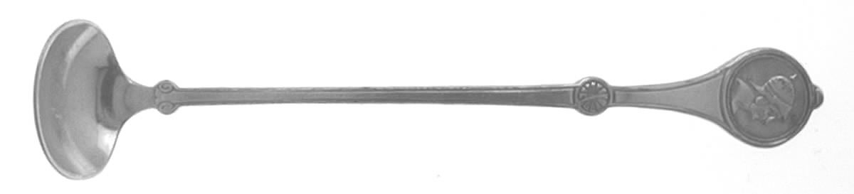 Roman Medallion (Silverplate, 1868) Mustard Spoon by Reed & Barton-1