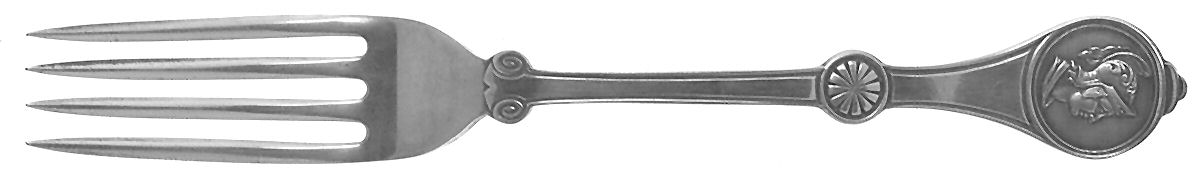 Roman Medallion (Silverplate, 1868) Fork by Reed & Barton-1