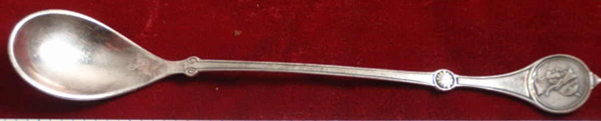 Roman Medallion (Silverplate, 1868) Ice Cream Spoon Individual by Reed & Barton-1