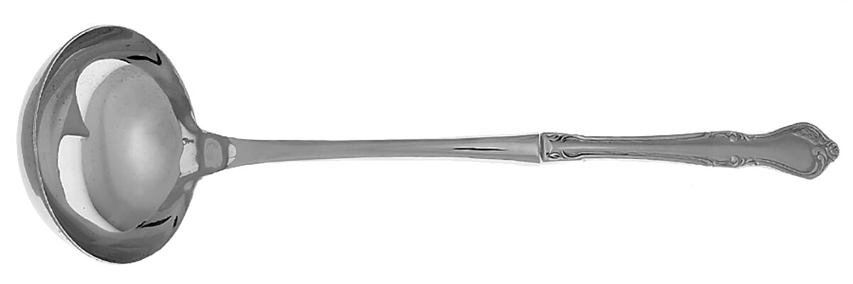 Rose Queen (Stainless) Soup Ladle with Stainless Bowl HC by Reed & Barton-1
