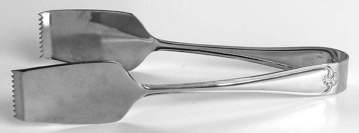 Rosecliff (Stainless, 1985) Solid All Purpose Buffet Serving Tongs by Reed & Barton-1