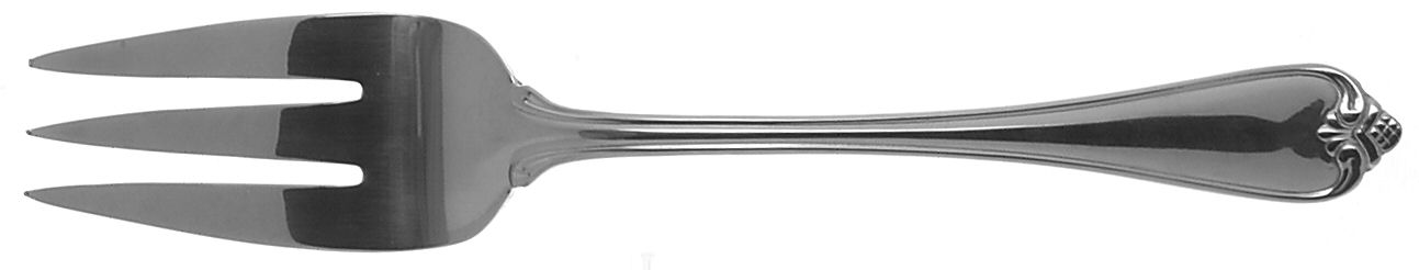Rosecliff (Stainless, 1985) Large Solid Cold Meat Serving Fork by Reed & Barton-1