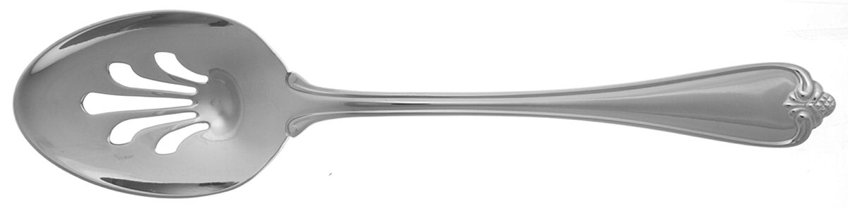 Rosecliff (Stainless, 1985) Pierced Tablespoon (Serving Spoon) by Reed & Barton-1