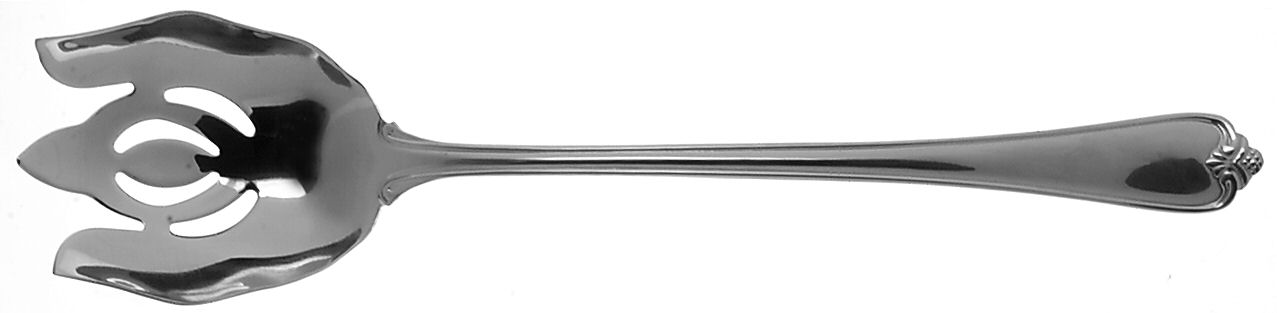 Rosecliff (Stainless, 1985) Oversize Solid Salad Servng Fork by Reed & Barton-1