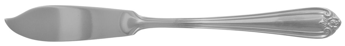 Rosebud (Stainless) Flat Handle Master Butter Knife by Reed & Barton-1