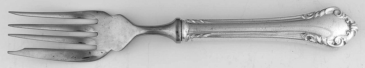 Royal (Silverplate, 1899) Individual Hollow Fish Fork, Stainless Tines by Reed & Barton-1