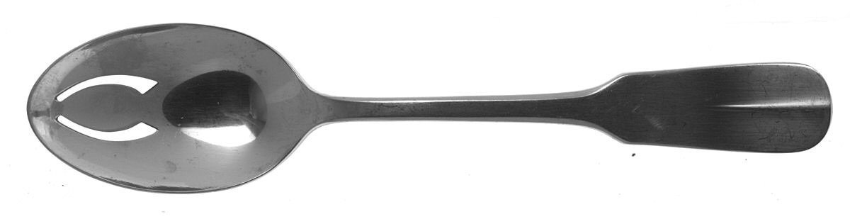 Salem (Stainless, 1977) Pierced Tablespoon (Serving Spoon) by Reed & Barton-1