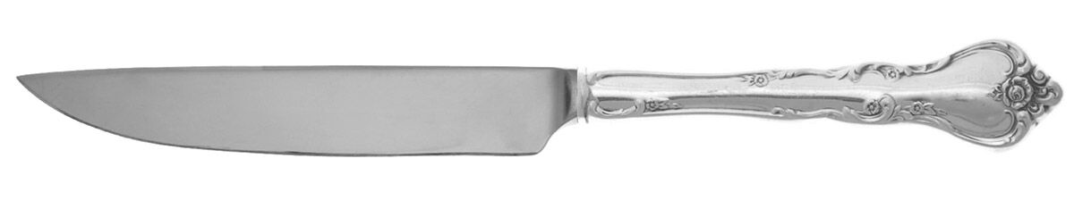 Savannah (Sterling, 1962, No Monograms) Steak Knife Individual Hollow, No Serrate HC by Reed & Barton-1