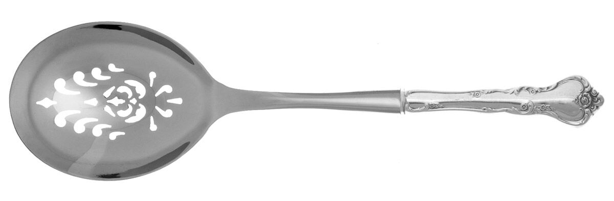 Savannah (Sterling, 1962, No Monograms) Casserole Spoon with Pierced Stainless Bowl HC by Reed & Barton-1
