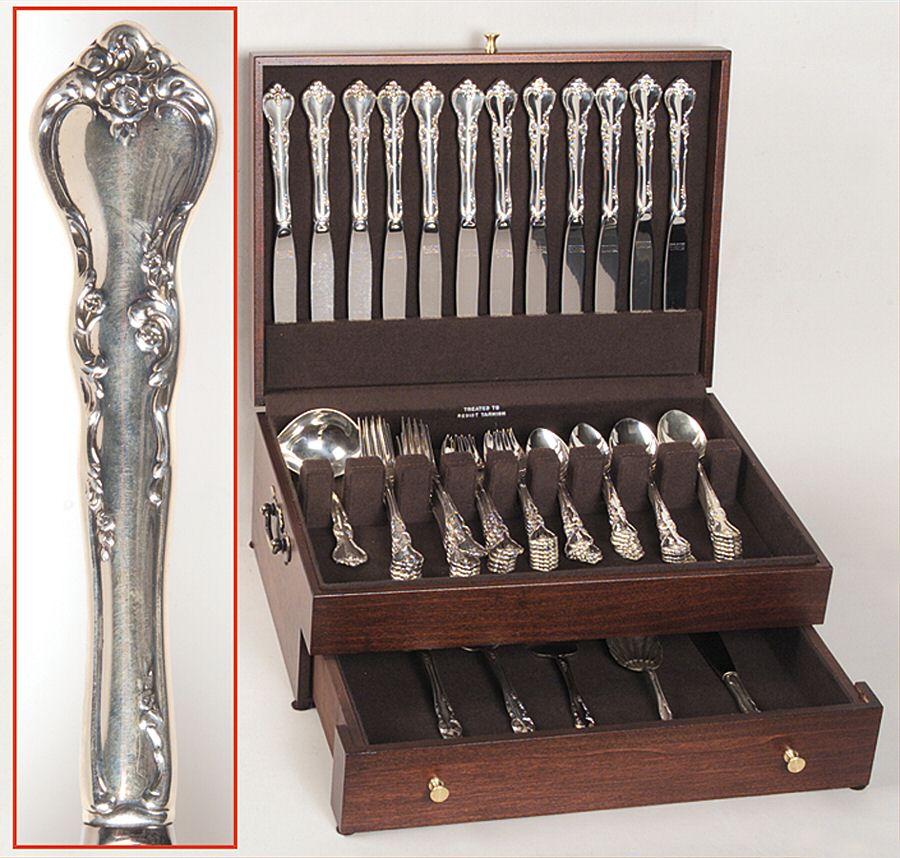 Savannah (Sterling, 1962, No Monograms) 68 Piece Set by Reed & Barton-1