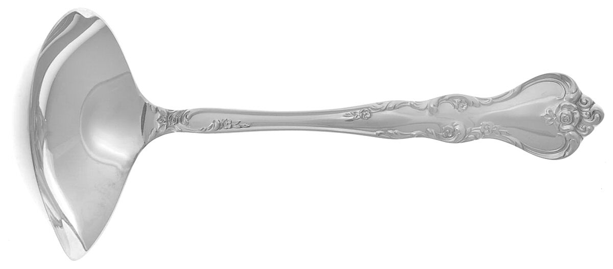 Savannah (Sterling, 1962, No Monograms) Solid Gravy Ladle by Reed & Barton-1