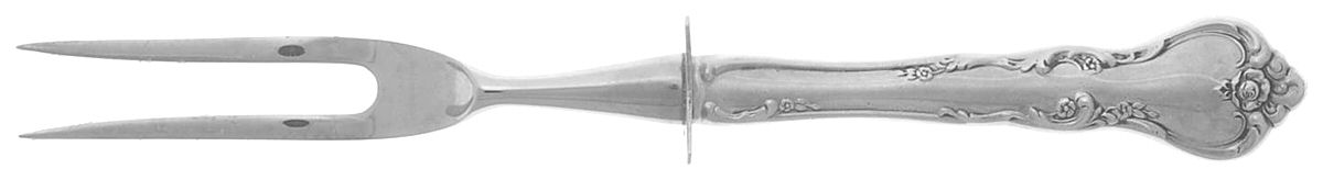 Savannah (Sterling, 1962, No Monograms) Small Carving Fork W/Sterling Guard by Reed & Barton-1