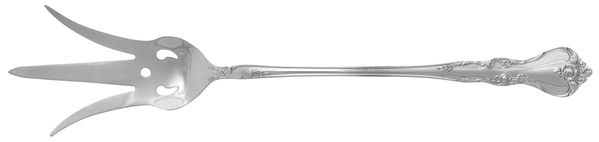 Savannah (Sterling, 1962, No Monograms) Large Lettuce Serving Fork by Reed & Barton-1