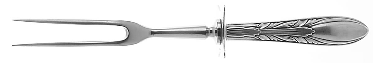 Serenade (Sterling, 1934) Small Steak Carving Fork with Stainless Prongs by Reed & Barton-1