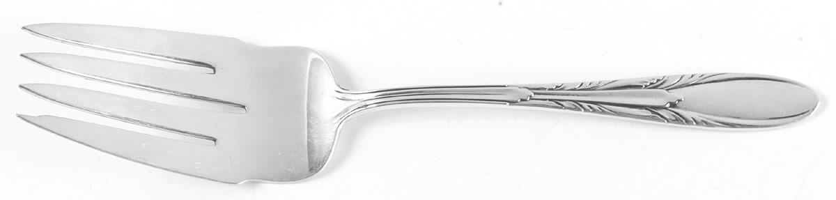 Serenade (Sterling, 1934) Small Solid Cold Meat Serving Fork by Reed & Barton-1