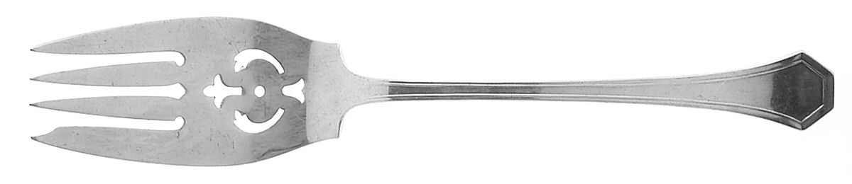 Sierra (Silverplate, 1914) Medium Solid Cold Meat Serving Fork by Reed & Barton-1