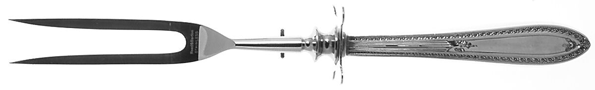 Sir Galahad (Silverplate, 1927) Large Stainless-Prong Roast Carving Fork by Reed & Barton-1