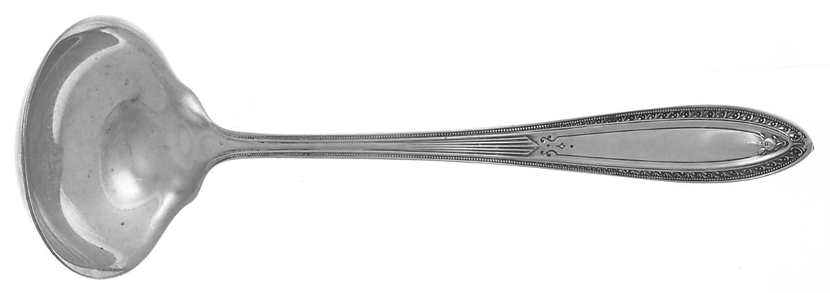 Sir Galahad (Silverplate, 1927) Solid Piece Cream Ladle by Reed & Barton-1